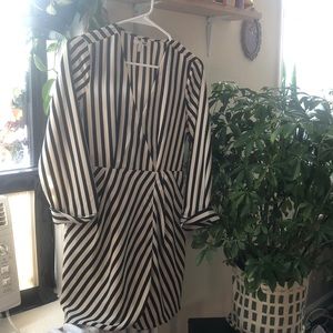 NWT black & white striped Amuse Society dress 🖤